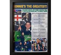 Sports Prints UK Ronnie O'Sullivan 2022 World Snooker Champion - 7th title - framed print