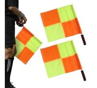 Sports Referee Flag - Officiating Signal Marker, High Visibility Fabric Indicator, Multi Scenario Match Control Tool | Professional Game Decision Accessory For Football Soccer Linesman Field Judgment