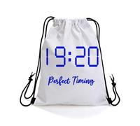 Sports Rucksack Perfect Timing Storage Backpack Dance 36x42cm | Light Backpack Comfortable Gym Sack for Man Woman Camping Adults