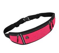 Sports Running Belt, Adjustable Waist Pack with Multiple Pockets, Water Resistant Fanny Pack for Exercise, Available in Black, Yellow, Blue, Pink, Orange, Grey (Pink)