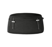 Sports Running Waist Pack Belt Pouch Bag With Water Bottle Holder Polyester Mesh Elastic Waistband Zippered Pockets suitable for race day interval training jogging sightseeing , Array , Black , XL