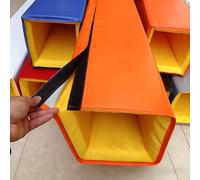 Sports Safety Padding for Player Protection, 6ft Tall Square Post Wrap with 4-Sided Sponge for Basketball Football Volleyball Outdoor Use