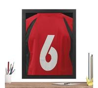 Sports Shirt Display Box - Wooden Dust Proof Shadow Case Frame | Wall Mounted Storage Cabinet Protective Showcase Organizer Display Frame For Soccer Basketball Baseball Fans Collectors Athletes