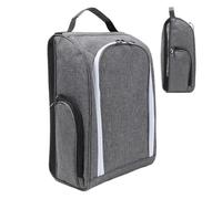 Sports Shoe Organizer Bag, Golf Shoe Storage Bag with Handle | Waterproof Pouch, grey, Se référer au descriptif, Refer to description