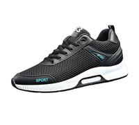 Sports Shoes Men's Elevation Trainers Men's Invisible Lifting Mesh Sports Shoes with Lacing Lightweight Airy Indoor Shoes Outdoor Breathable Running Shoes Soft Sole Hiking Shoes Leisure Shoes for Men