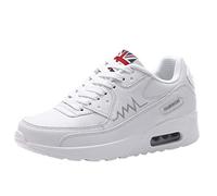 Sports Shoes-Running Walking Tennis Coach Leisure Gym Sports Fitness Sports Shoes Fashion Sports Shoes Light and Comfortable Work Outdoor Flat Shoes Jogging White