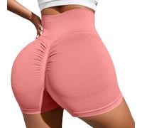 Sports Shorts Women's Short Yoga Trousers Cycling Shorts High Waist Short Leggings Sports Trousers Leggings Stretch Push Up Booty Scrunch Fitness Seamless Workout Opaque Summer Gym Butt Lift Shapewear