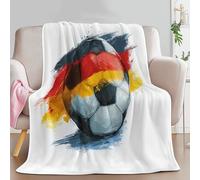 Sports Soccer Ball Geometric Throw Blanket Plush, Soft, Comfy, Lightweight, Warm, Fuzzy, Cozy Minimalism Flannel Blanket Throw for Couch, Travel, Bed, Office, Outdoor 180 x 220 cm