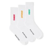 Sports Socks for Friday, Saturday & Sunday in White by Weekend Offender