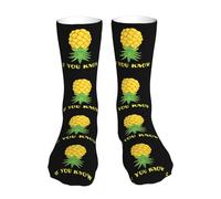 Sports Socks Upside Do-Wn Pineapples Funny Swinger If You Know Running Socks Warmer Socks Breathable Work Socks For Everyday Trekking Yoga 40Cm