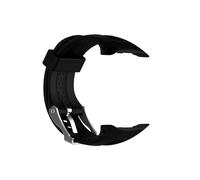 Sports Soft Silicone Strap Fit For Garmin Forerunner 10 15(Black,L size)