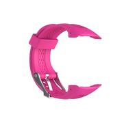 Sports Soft Silicone Strap Fit For Garmin Forerunner 10 15(Rose red,S size)