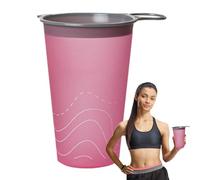 Sports Soft Water Bottle Portable TPU Foldable Running Cup Trail Race Hydration Gear Lightweight Flexible Water Carrier Outdoor Sport Equipment Easy Carry For Trail Runnin