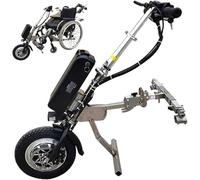 Sports Steering Wheel Traction Head 500W Wheelchair Traction Device, Electric Wheelchair Conversion Kit, Adjustable Handle Height, with LCD Display,B
