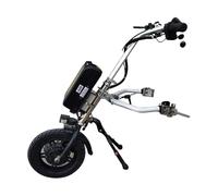 Sports Steering Wheel Traction Head Rehabilitation Therapy Electric Wheelchair Conversion Kit, 500W Wheelchair Traction Device, Dual Brake/Reverse/Cruise Control, (Manual → Electric),A