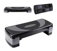 Sports Steppers for Exercise & Workout - 10, 15 & 20 CM Levels of Adjustable Height Aerobic Step - Exercise Step for Home & Gym, Mini Stepper for Yoga, Indoor & Outdoor Training