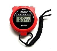 Sports Stopwatch Timer, Professional Digital Stopwatch, Multi-Function Sport Digital Stopwatch Large Display, Referee Stopwatch LCD Shockproof, For Training Swimming Running Exercise Sports (Red)