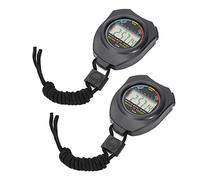 Sports Stopwatch Timer with Compass and Alarm Function for Running/Running, 2 PCS Digital LCD Portable Stopwatch for Athletes