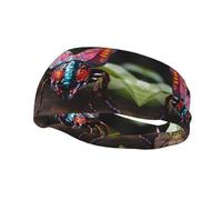 Sports Strange Insects Print Sweatband Headbands for Men & Women â€“ Breathable, Stretchy Gym Exercise Running Headband