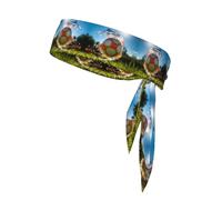 Sports Strap Double-Sided Headband, Men's and Women's Headband, Fitness, Running, Yoga, Blitzkrieg Football Sweat-Absorbing Headband