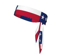 Sports Strap Double-Sided Headband, Men's and Women's Headband, Fitness, Running, Yoga, Flag of Texas Sweat-Absorbing Headband