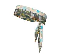 Sports Strap Double-Sided Headband, Men's and Women's Headband, Fitness, Running, Yoga, Outside The Castle Gate Sweat-Absorbing Headband