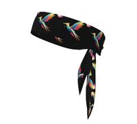 Sports Strap Double-Sided Headscarf WHJDPP Colorful Fantasy Creatures Flying Printed Soft and Breathable Suitable for Yoga Running and Fitness