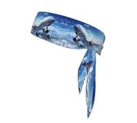 Sports Strap Double-Sided Headscarf WHJDPP Flying Airplane Printed Soft and Breathable Suitable for Yoga Running and Fitness