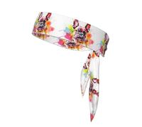 Sports Strap Double-Sided Headscarf WHJDPP French Bulldog Dog Printing Soft and Breathable Suitable for Yoga Running and Fitness