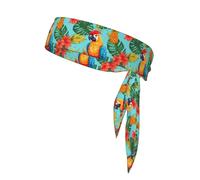 Sports Strap Double-Sided Headscarf WHJDPP Summer Parrot Pineapple Bird Printed Soft and Breathable Suitable for Yoga Running and Fitness