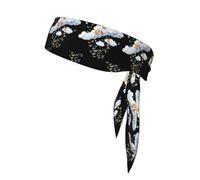Sports Strap Double-Sided Headscarf WHJDPP White Cloud Thousand Paper Cranes Printing Soft and Breathable Suitable for Yoga Running and Fitness