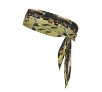 Sports Strap Double-Sided Headscarf WHJSSF Dogs Playing on The Lawn Pattern Soft and Breathable Suitable for Yoga Running and Fitness