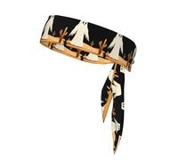 Sports Strap Double-Sided Headscarf WHJSSF Ghost in The Desert Picture Soft and Breathable Suitable for Yoga Running and Fitness