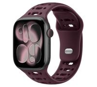Sports Strap for Apple Watch Straps 44mm 45mm 46mm 49mm 42mm 40mm 41mm 38mm | Breathable Silicone Band,iWatch Strap Men Women,Wristband for Apple Watch Series 12 11 10 9 8 7 6 5 4 3 SE 3/2nd Ultra/4/3/2