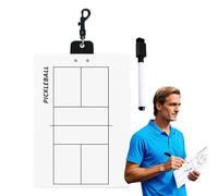 Sports Strategy Clipboard - Badminton White Board, Volleyball Coaching Boards, Lightweight PVC Tactics Board with Sides, Training Demonstration Tool for Coaches, Tennis Practice Game Planning