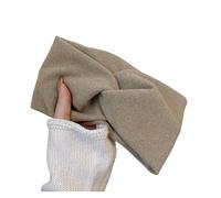 Sports Stretchy Hairband， Women's Broad Brim Elastic Cloth Headbands Multicolor 25cm Diameter(Khaki)