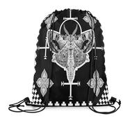 Sports String Backpack Death Moth Boho Moth West Gothic Unisex Gym Sack Lightweight Sport Gym String Bag For Outside Climbing Yoga 39X46Cm