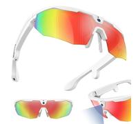 Sports Sunglasses, Cycling Glasses, Ai Voice Wake-Up, Object Recognition, Smart Translation, 6-Axis Image Stabilization, Ip66 for Bike Riding Running Outdoor Activities