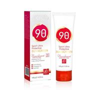 Sports Sunscreen SPF 90 Face & Body Sun Cream -Sun Cream- 12H Water-Resistant Protection, Grape Seed Oil & Carrot Oil, Tone Up Effect, Non-Greasy Once a Day Suncream - For Active Men & Women-120ml