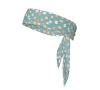 Sports Sweatband Absorbent Elasticity Headband Unique Cute Fox Pattern Light Comfort Accessory