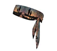 Sports Sweatband Absorbent Elasticity Headband Unique DreamTide Pattern Light Comfort Accessory