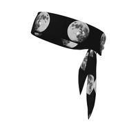 Sports Sweatband Absorbent Elasticity Headband Unique Lunar Surface Pattern Light Comfort Accessory