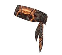 Sports Sweatband Absorbent Elasticity Headband Unique Scared Kitten Pattern Light Comfort Accessory