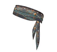 Sports Sweatband Absorbent Elasticity Headband Unique Stellar Drive Pattern Light Comfort Accessory