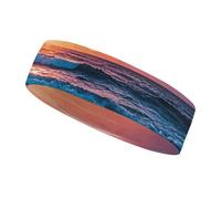 Sports Sweatband for Women & Men, 4cm Wide Polyester Headband - Non-Slip, Moisture-Wicking, Elastic Workout Band for Running, Yoga, Gym, Hiking & Outdoor Activities (Flow, Physics, Disciplines, Geomet