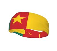 Sports Sweatband Unique Flag of Cameroon pattern Lightweight Not Tense for Running Outdoor Exercise