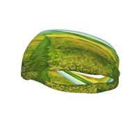 Sports Sweatband Unique Grassland paths pattern Lightweight Not Tense for Running Outdoor Exercise