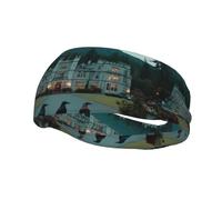 Sports Sweatband Unique Mystic Fortress pattern Lightweight Not Tense for Running Outdoor Exercise