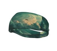 Sports Sweatband Unique Stellar Horizon pattern Lightweight Not Tense for Running Outdoor Exercise