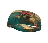 Sports Sweatband Unique Whispering Cove pattern Lightweight Not Tense for Running Outdoor Exercise